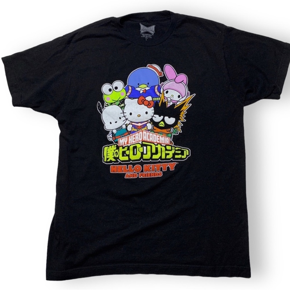 My Hero Academia Hello Kitty & Friends Shirt Short Sleeve Top Graphic Tee Shirt